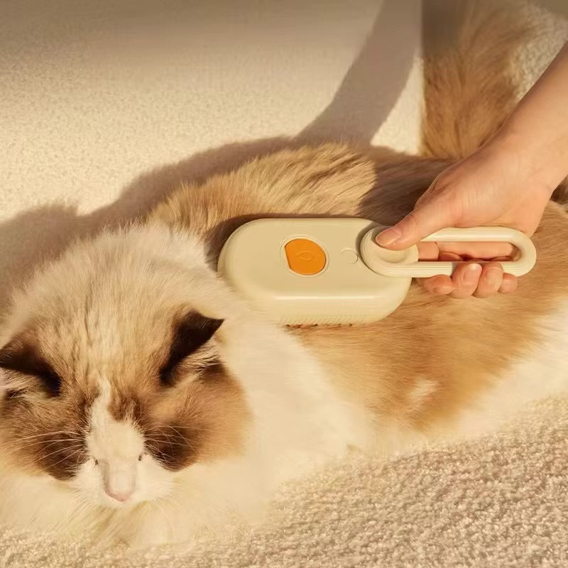 Electric Steam Pet Grooming Brush