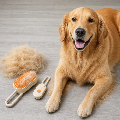 Electric Steam Pet Grooming Brush