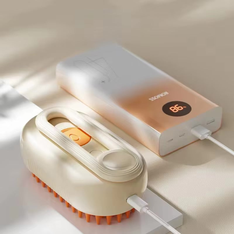 Electric Steam Pet Grooming Brush